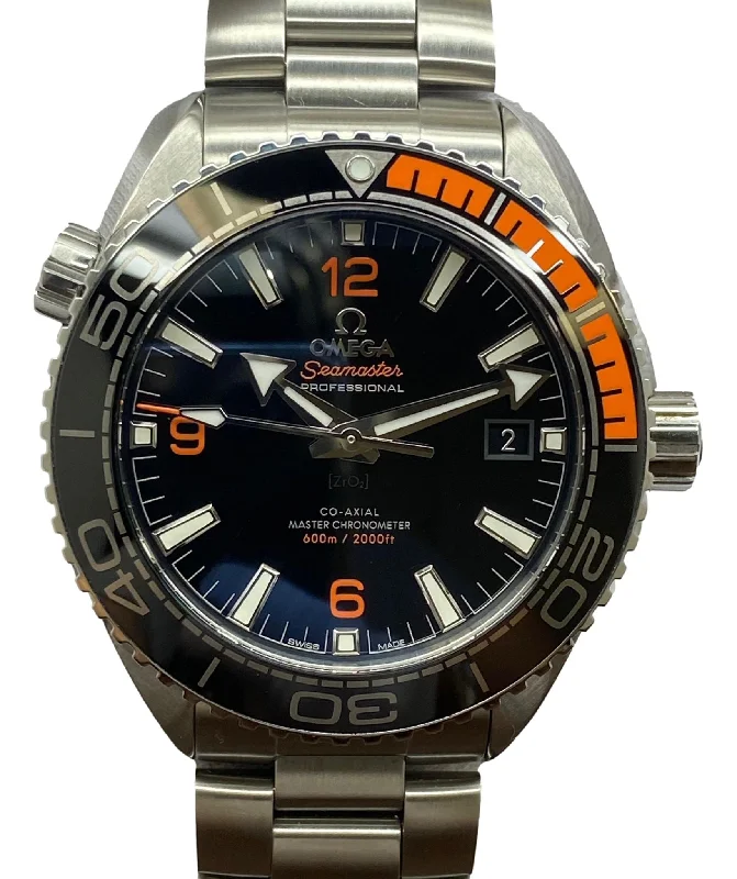 Watches with Dauphine-Style Hands for an Elegant LookOmega Seamaster Planet Ocean Orange 215.30.44.21.01.002 Black Dial Automatic Men's Watch