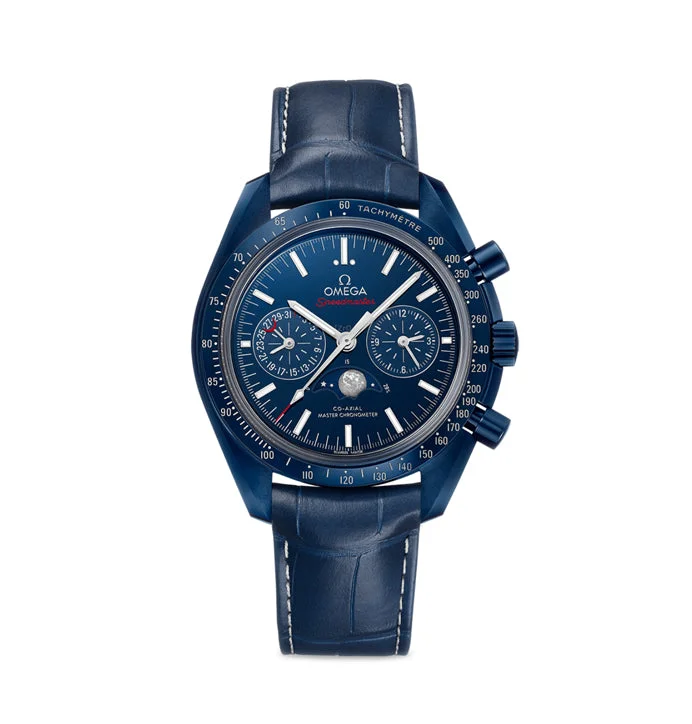 Outdoor Adventure Watches with Compass44mm Master Chronometer Co-Axial Moonphase "Blue Side Of The Moon"