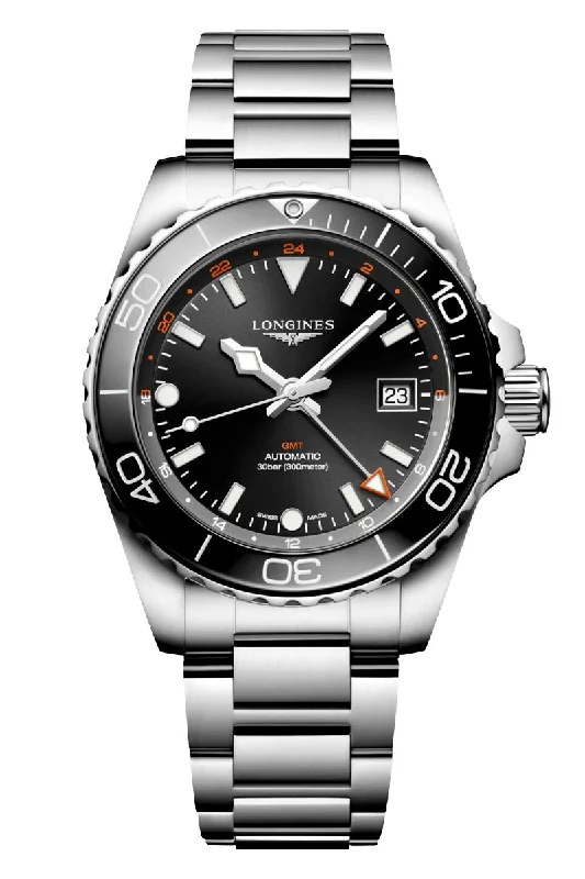 Traveler’s Watches with World Time FunctionLongines HydroConquest GMT L3.790.4.56.6