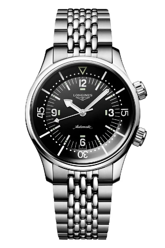 Military Style Watches with Luminescent HandsLongines Legend Diver 39mm L3.764.4.50.6